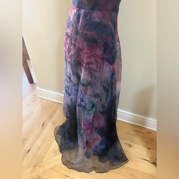 Elegant NWT Rene Ruiz Collection Strapless Cascading Organza Dress 6 - Picture 6 of 8